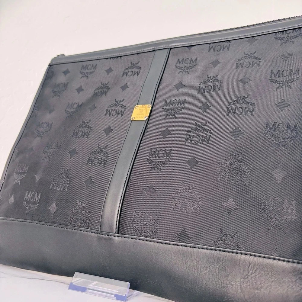 MCM Black Portfolio‎ Laptop Bag
